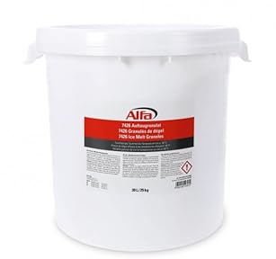 2x Alfa Auftaugranulat 25 kg Winterstreumittel – schnelle Tauwirkung (50kg) | Profi-Qualität - Alternative zu Streusalz bis -40 °C - umweltschonend für Hundepfoten - für den Winterdienst