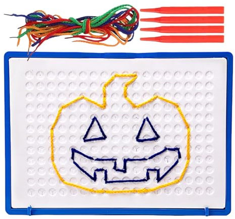 Threadboard Spiele Ab 3 Jahren, Fädelspiel Ab 2 Jahre, Fadenspiel Sensorisches Spielzeug Baby, Calm Down Thread Board, Interaktives Spielzeug Kinder, Motorikspielzeug Junge Mädchen