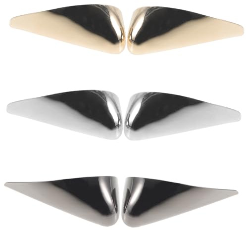 CLISPEED Protectores de Punta Decoración Elegante y Prolonga la Vida Útil 3 Pares Zapatos de Tacón Alto de Hierro Ideales para Fiestas y Graduaciones