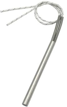 heating rod element,Single-End Heating Tube,2pcs Mold Heating Electric for Heating 100mm Tube Length 9mm/0.354 Dia. Cartridge Heater Element AC110V/220V/380V 230W/290W/360W(380v,316SUS 360W 9x100mm)(