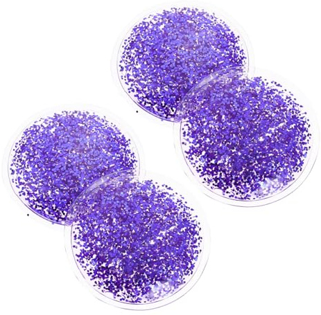EPIGEIST Gel Augenpads 2 Paar Lila Kältetherapie Augenkühlbeutel aus Pvc und Gel zur Linderung von Trockenheit und Reduzierung von Tränensäcken für Empfindliche Haut um Augen als Geschenk