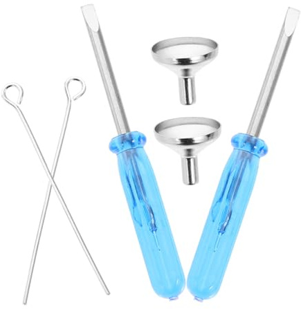 LOORGVEL 2 Ensembles Lot de Mini Entonnoirs Acier Inoxydable pour Remplissage Urnes Funéraires Kit Compact pour Bijoux Crémation Accessoires Légers et Durables pour Cendres