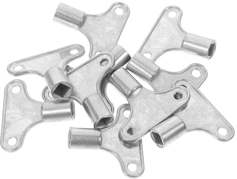 Ipetboom 10pcs Radiator Bleed Keys Metal Plumbing Tool for Air Vent Valve Release Compatible with Various Radiators Enhance Heat Dissipation Efficient Maintenance