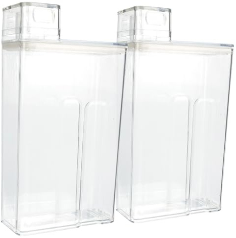 Gatuida 2 Stück Waschmittelbehälter Transparent Großer Pulver und Flüssigkeitsbehälter aus Kunststoff Aufbewahrungsbox für Waschpulver und Lotion Haushalts Wäscheeimer Praktisch