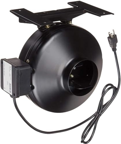 neverest® RV-B 160 mm Ventilateur de Surpression de Qualité Professionnelle pour le Chauffage et le Refroidissement des Conduits D'évacuation en ligne avec un câble EU