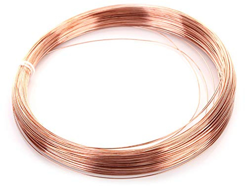 XMRISE blanker Kupferdraht Coil Schnur Einzel massiver Kupferdraht Elektrische 99,9% reine Natur industrielle Rohstoffe 10m,diameter2mm