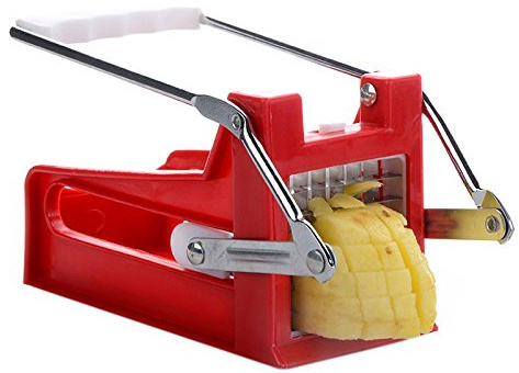 Cutter Potato Cutter Dicer Machine mini Fries Potato Chipper with Stainless Steel Blade Fast Cutting Easy to Clean