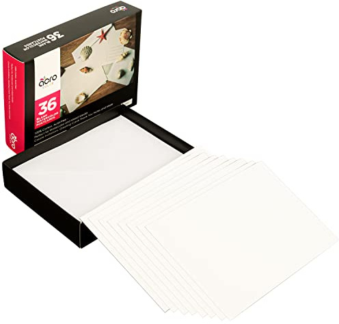 Watercolor Blank Cards and Envelopes | Extra Thick Blank Greeting Cards and Envelopes for 5x7 Cards | Premium 300 GSM Watercolor Paper Postcards for Christmas, Thank You, Thinking of You | 36 Pack