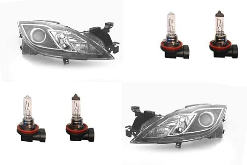 Johns, Scheinwerfer Halogen passend für Mazda 6 GH 08/07-10 mit H9 H11 Set Links Rechts