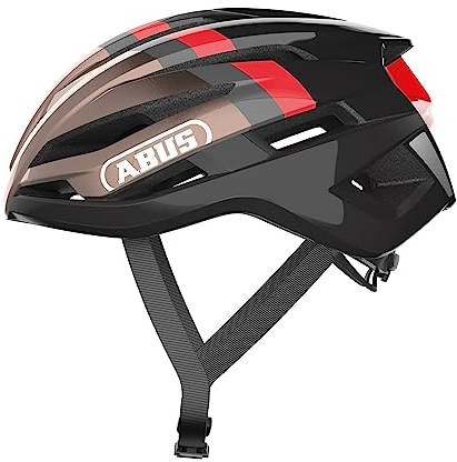 ABUS Rennradhelm StormChaser - Leichter und komfortabler Fahrradhelm für professionellen Radsport für Damen und Herren - Kupfer/Rot, Größe S