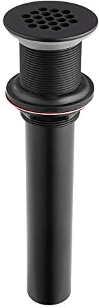 Artiwell Bathroom Sink Drain Strainer No Overflow Drain Filter C.O Plug Toilet Drain Grate Bathroom Sink Grid Matte Black