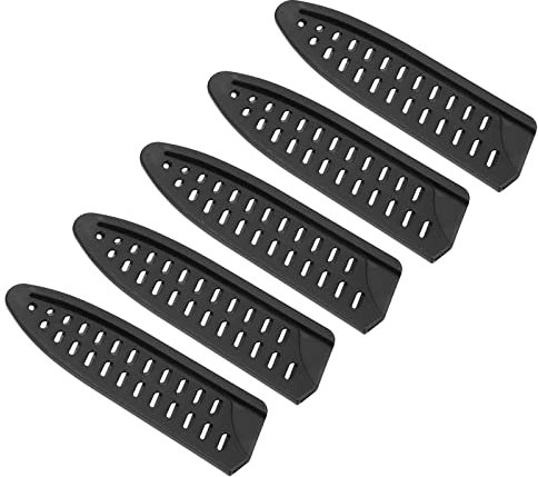 PATIKIL PP Safety Knife Cover Sleeves for 6 Chef Knife, 5 Pack Knives Edge Guard Blade Protector Universal Knife Sheath Portable for Kitchen, Black