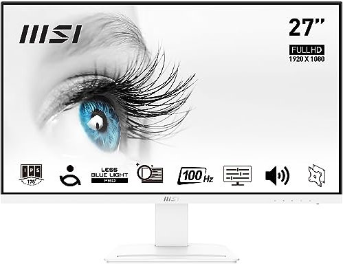 PRO MP273AW Monitor 27 IPS FHD (1920x1080), 1ms, 100 Hz, Altoparlanti integrati, Schermo Eye-Friendly, VESA, PIVOT, HDMI, DP - Bianco
