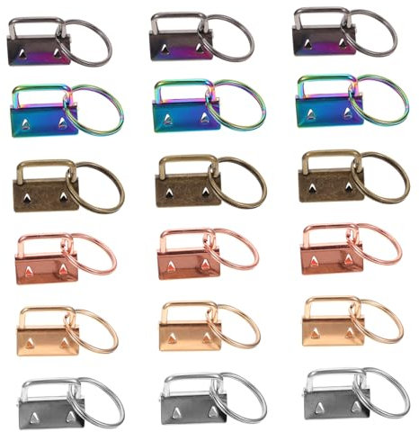 EXCEART Unverzichtbar 50 Stück Tail Clip Metall Schlüsselanhänger Hardware Und