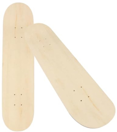 FS-PINGXIANG Skateboards Plain Skateboard Deck Maple Wood Stain Blank Skate Board Decks 7ply Natural 8inch Skateboards for Kids/Teenage/Boys/Girls Adults Beginners