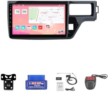 For Honda Stepwgn 5 2015-2021 Car Stereo 2 Din Wireless Carplay Android Auto 10 Full IPS Touchsreen HD Live Rearview/BT 5.0/WIFI/4G SIM/DVR/GPS/SWC/OBD 2/FM AM Radio RDS DAB+DSP(Size:M600S)
