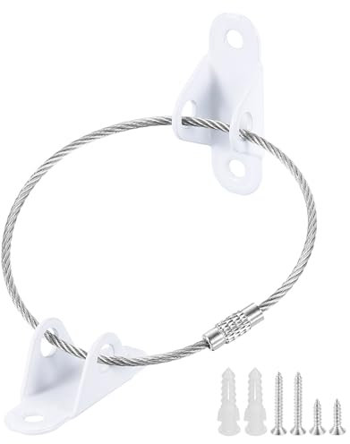 QUARKZMAN Möbelanker (6er Pack), Anti-Kipp-Möbelanker zur Befestigung von Legierungswandankern für Schränke, Betten, Regale, Möbelbefestigungen an der Wand, Weiß