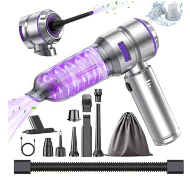 Handheld Vacuum Cleaner, 22000PA Car Vacuum Cleaner Cordless Portable Lightweight & Rechargeable, Car Hoover with Brushless Motor for Car Home Office Kitchen Pet Hair