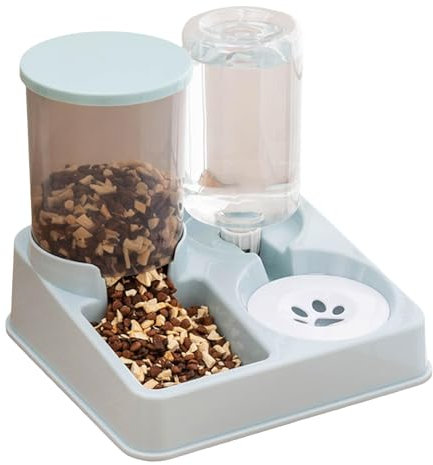 Generic Distributore Automatico Di Acqua E Mangiatoia Per Gatti 2 In 1, Distributore Automatico Di Acqua Per Alimenti | Dispenser Di Cibo Per Gatti Dal Design