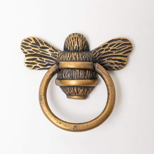 Brass bee Bee Ring Drawer Pulls Drawer Knob| Antique Drawer Handle Solid Cabinet knob | Cupboards Doors Cabinets