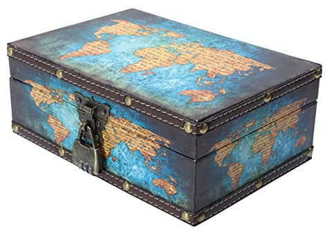 TOPBATHY Vintage Aufbewahrungsbox Aus Holz Mit Schloss Dekorative Kleine Schmuckkiste Und Sundries Organizer Multifunktionale Retro Holzkiste Als Stilvolle Tischdekoration Praktische Aufbew