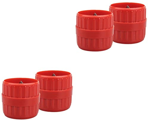 SHINEOFI 2 Set Strumento Sbavatura Per Tubi Rame Da Utensile Portatile Per Smussatura Ed Esterna Al Carbonio Applicazioni Idrauliche E Resistente Alla Manutenzione 2 Pezzi*2