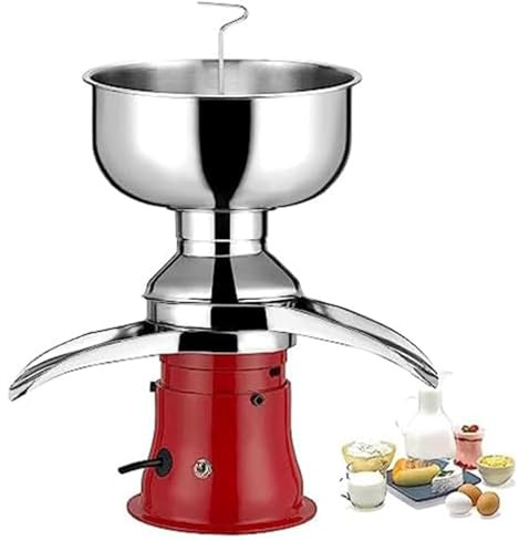 Mousseur à lait, séparateur centrifuge de crème de lait frais, séparateur de crème électrique en acier inoxydable 304, séparateur de beurre de crème centrifuge 50 L/H Les chèvres et les vach