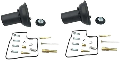 HZBHD Kit De Réparation Carburateur Moto pour H&Onda Steed Shadow VT VLX 600 1988-1998 Kit De Réparation Carburateur, Joint De Piston, Pointeau Carburateurs Réparation Kit