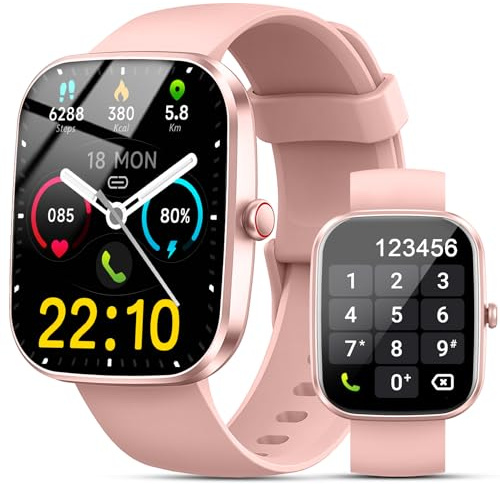 Reloj Inteligente Mujer, 1,91 HD, Llamadas Bluetooth, IP68, 300mAh, SpO2 | Smartwatch deportivo con 100+ modos, pulsómetro, monitor de sueño, 100+ esferas, música, cámara remota, alarma y cronómetro