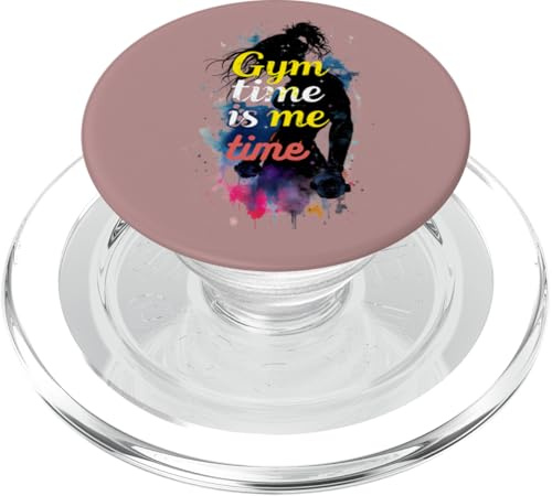 Gym Time Is Me Time Allenamento Addict Fitness Motivazione Wear PopSockets PopGrip per MagSafe