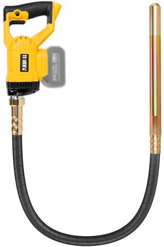 Anbull Vibreur à béton à Batterie 2m (Sans Batterie) Concrete Vibrator | Compatible avec batterie Makita 18.5-21V, Élimine rapidement les bulles d'air Aiguille Vibrante Pour béton Vibreur interne