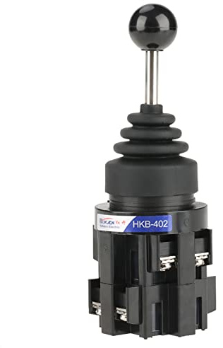 aqxreight CS 402 Joystick Switch 4NO Momentary Switch for Industrial Position Joystick for Relays & Contactors & Rubber Sleeve Circuit Compatible