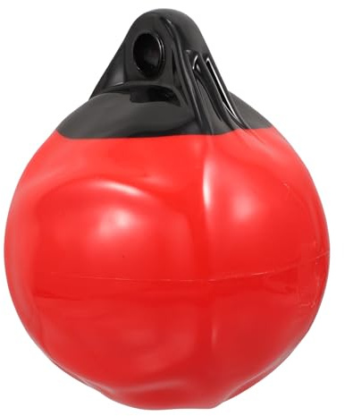 LIGHTAOTAO Aufblasbarer PVC Bootsfender in Rot Aufblasbare Antikollisionsboje für Yachtzubehör Korrosionsbeständig und Robust für Effektiven Schutz Beim Segelboot und Kleinen Boot