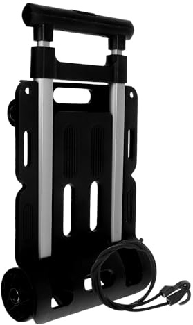 Carro de transporte plegable portátil con ruedas giratorias, carretilla de mano para viajes y uso doméstico, carrito ligero multifuncional para un fácil transporte
