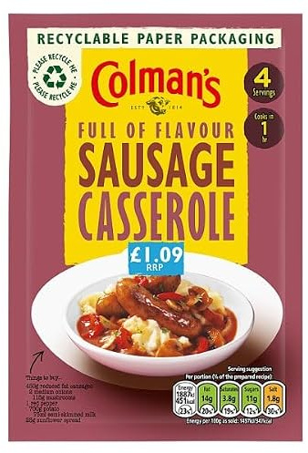 Colman's Recipe Mix Sausage Casserole 39 g | Case of 10