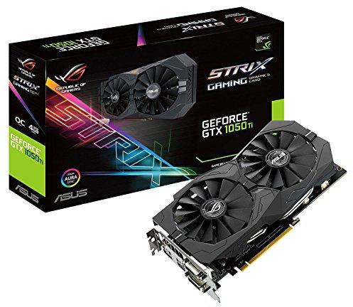 Asus GeForce STRIX-GTX1050TI-O4G-GAMING Scheda Grafica da 4 GB, DDR5, 1493 MHz
