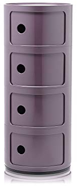 Kartell Componibili, 4 Elements, Violet, Runde Basis