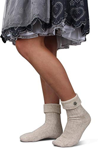 Circle Five Lange und Kurze Trachtensocken für Damen | Trachtenstrümpfe fürs Oktoberfest | Kniebundhosenstrümpfe passend zu Dirndl oder Lederhose