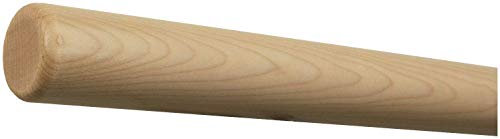 TIBU Ahorn Holz Handlauf Geländer Treppe Wand Griff Länge 30-500cm ohne Handlaufhalter, Länge 150 cm mit Enden Radius gefräst
