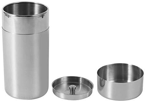 Haofy Latas de té de acero inoxidable, botes de cocina casera para almacenamiento de azúcar de café de té(Large)
