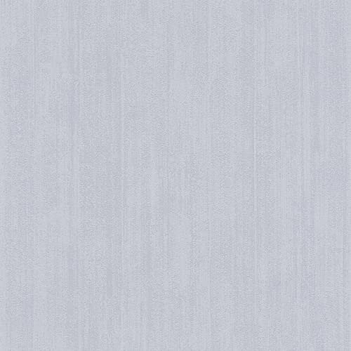 Papier peint gris clair | Tapisserie grise idéale chambre et salon | Papier peint uni intissé lavable idéal cuisine et bureau