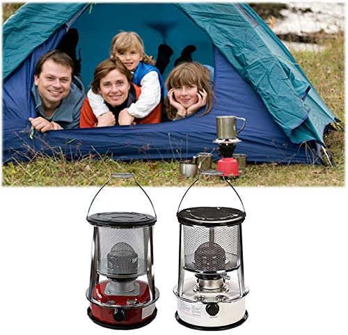 Samnuerly Campingheizung Kerosindocht Herd Tragbare Ölheizungen 6 Dochte Konvektionsheizung Brenner für Winter Outdoor Wandern Angeln Notheizung Lebensmittel 4.6L/6L (Weiß (6l 6 Wicks))
