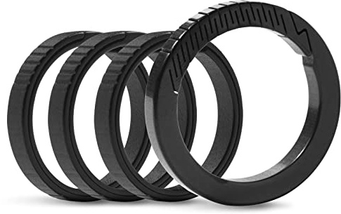 TIKIDESIGN Titan Karabiner Schlüsselring,Rund Karabiner Schlüsselanhänger Titan,Rund Karabinerhaken Klein Titan Carabiner Small zum Organisieren von Schlüsseln und edc-Miniwerkzeugen