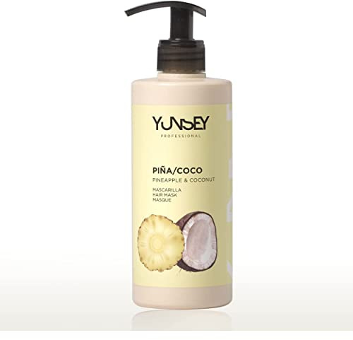Ananas- och kokosmask för alla hårtyper, parfym, 400 ml - YUNSEY - Efter fuktgivande och upptrasslande balsam