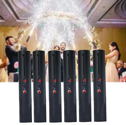 6PCS Palmare Fiamma Fredda Sparatutto Accensione Riutilizzabile Fuochi D'artificio Fontana Sistema di Accensione Portatile Matrimonio Fase Festa Dj