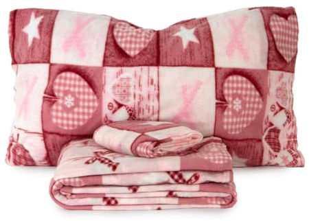 Morbidissimi Completo lenzuola Sweet in Pile dimensioni varie J926 Matrimoniale ROSA
