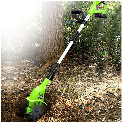 Garden Tiller,Garden Tiller, Electric Cordless Hand Tiller Cultivator with 4000mAh Rechargeable Lithium Battery and Charger, Portable Soil Tiller Rotavator for Gardens, Vegetable P