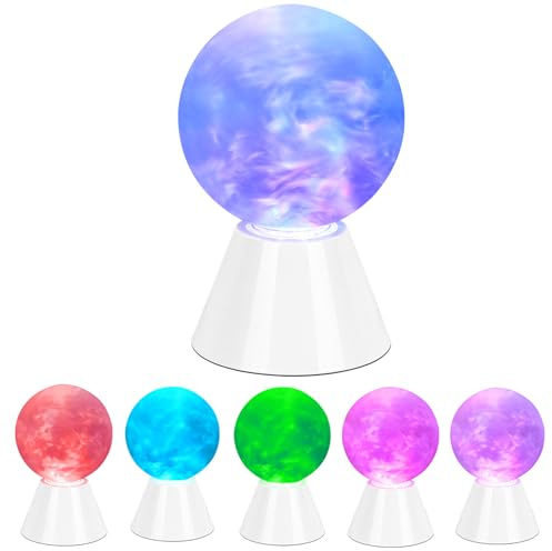 REDIGPLE LED Spherical Color Changing lamp, Spherical Flashing Decorative Light,Unique Spherical Design Fills Colorful Night Lights with Love, Best Children, Couples, Family Gifts (Clouds and Mists)