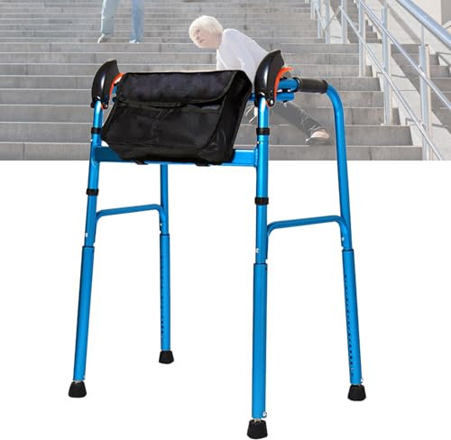 Joyfitness Treppensteiger-Gehhilfe für Senioren, 15 Höhenverstellmöglichkeiten, leicht, Aber robust, einfach zusammenklappbar, erfordert Keine Montage, trägt bis zu 220 Pfund