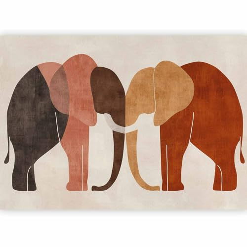 murando - Fototapete PREMIUM-Vlies Muster im Retro Stil 250x175 cm Vlies Tapeten Wandtapete XXL Moderne Wanddeko Design Wand Dekoration Wohnzimmer Schlafzimmer Büro Flur - Terrakotta g-H-10104-a-a